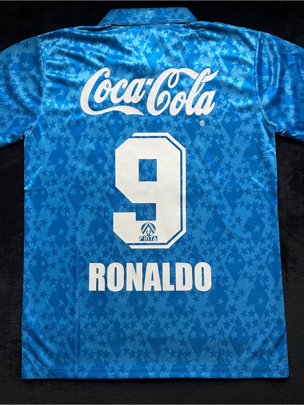 Ronaldo #9 Cruzeiro Brazil Retro Soccer Jersey 1993/1994 Blue Home